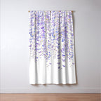 purple wisteria in bloom 2021 Window Curtain Gallery Image 3