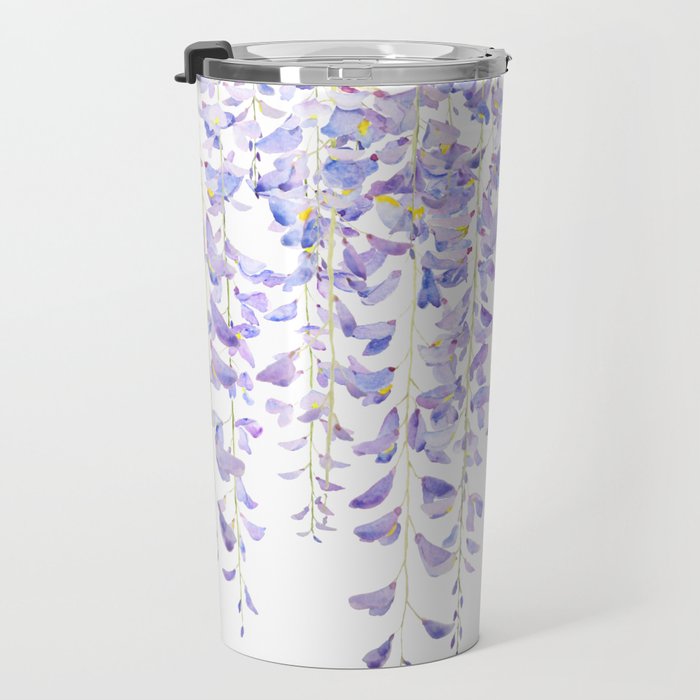 purple wisteria in bloom 2021 Travel Mug Gallery Image 3