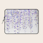 purple wisteria in bloom 2021 Laptop Sleeve Gallery Image 1