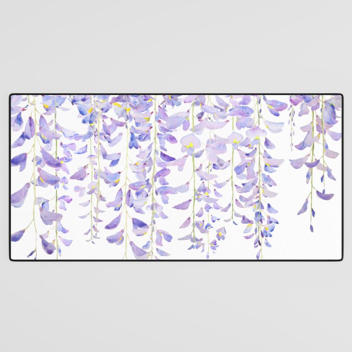 purple wisteria in bloom 2021 Desk Mat Gallery Image 3