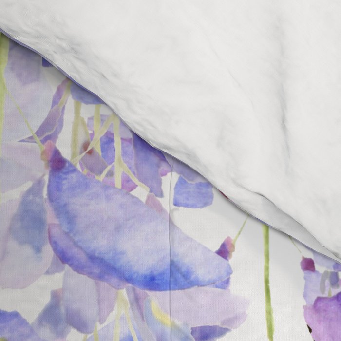 purple wisteria in bloom 2021 Comforter Gallery Image 4