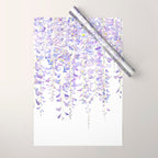 purple wisteria in bloom 2021 Wrapping Paper Gallery Image 1
