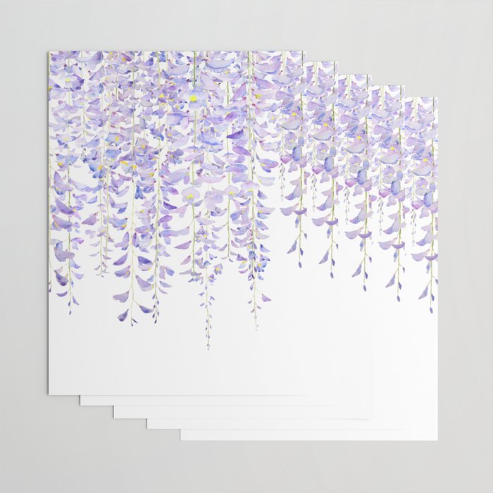 purple wisteria in bloom 2021 Wrapping Paper Gallery Image 3