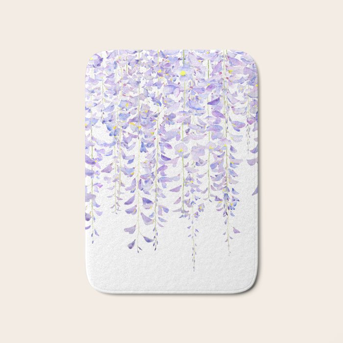 purple wisteria in bloom 2021 Bath Mat Gallery Image 1