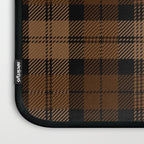 Black Brown Tartan Plaid Scottish Pattern Laptop Sleeve Gallery Image 3