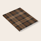 Black Brown Tartan Plaid Scottish Pattern Notebook Gallery Image 2