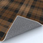 Black Brown Tartan Plaid Scottish Pattern Rug Gallery Image 4