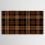 Black Brown Tartan Plaid Scottish Pattern Tablecloth Gallery Image 2