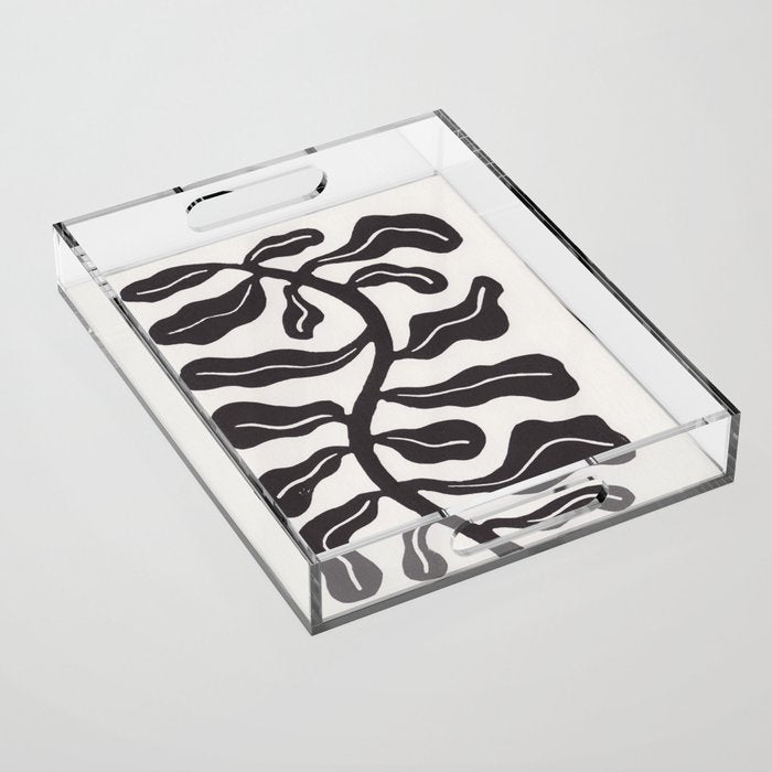 Wind-kissed Plant / Chalkboard Black Acrylic Tray Gallery Image 1