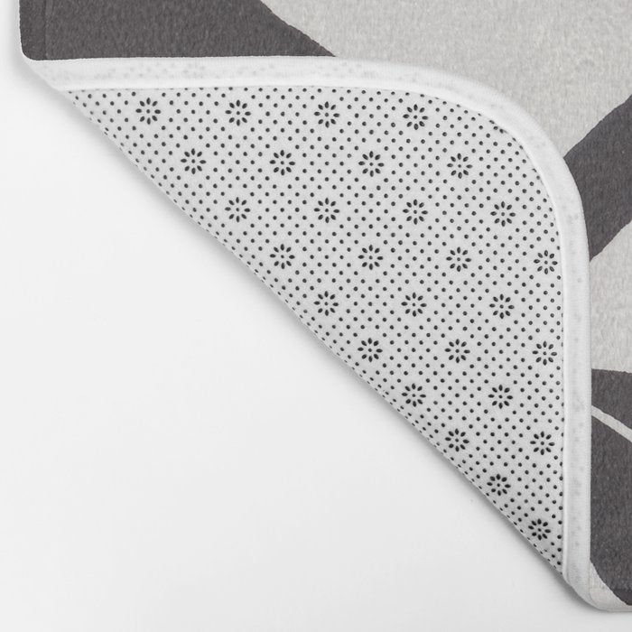 Wind-kissed Plant / Chalkboard Black Bath Mat Gallery Image 2