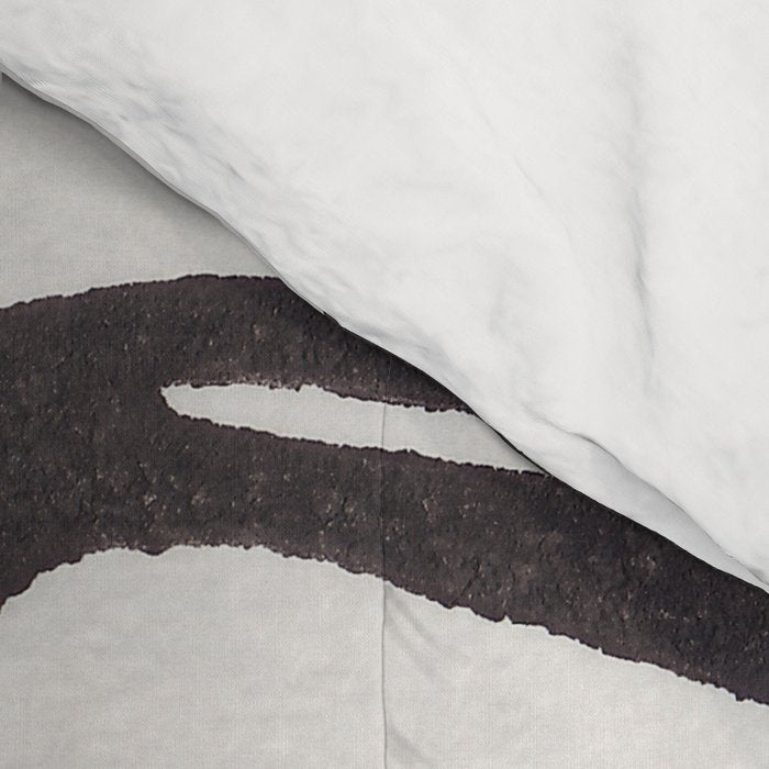 Wind-kissed Plant / Chalkboard Black Comforter Gallery Image 4