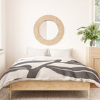 Wind-kissed Plant / Chalkboard Black Duvet Cover Gallery Image 3