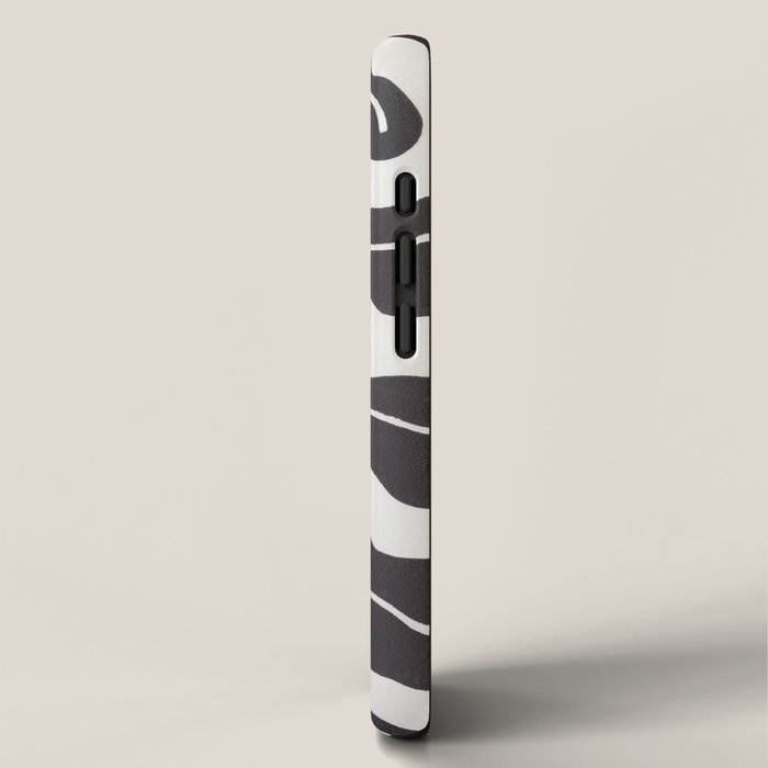 Wind-kissed Plant / Chalkboard Black iPhone Case Gallery Image 2