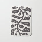 Wind-kissed Plant / Chalkboard Black Bath Mat Gallery Image 1