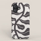 Wind-kissed Plant / Chalkboard Black iPhone Case Gallery Image 1