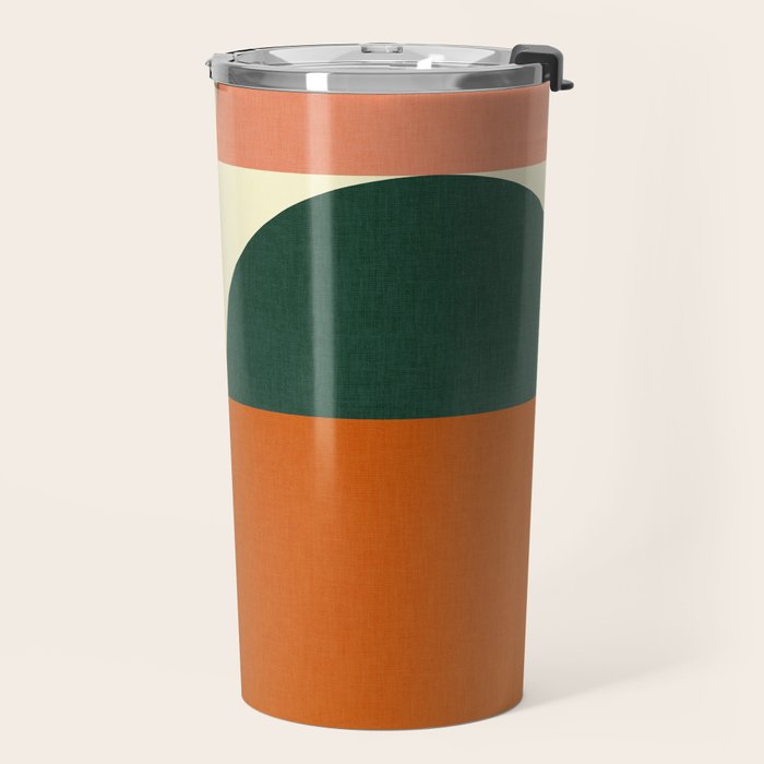 Geometric Abstract Mid Century Modern 4 Travel Mug Gallery Image 2