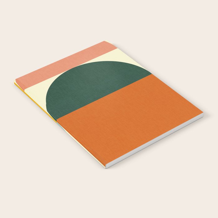 Geometric Abstract Mid Century Modern 4 Notebook Gallery Image 1