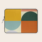 Geometric Abstract Mid Century Modern 4 Laptop Sleeve Gallery Image 1