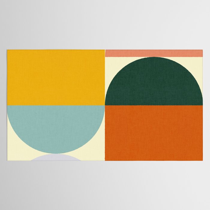 Geometric Abstract Mid Century Modern 4 Tablecloth Gallery Image 2