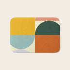 Geometric Abstract Mid Century Modern 4 Bath Mat Gallery Image 1