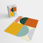 Geometric Abstract Mid Century Modern 4 Jigsaw Puzzle Gallery Image 2