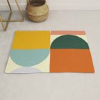 Geometric Abstract Mid Century Modern 4 Rug Gallery Image 1