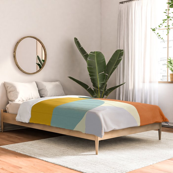 Geometric Abstract Mid Century Modern 4 Comforter Gallery Image 2