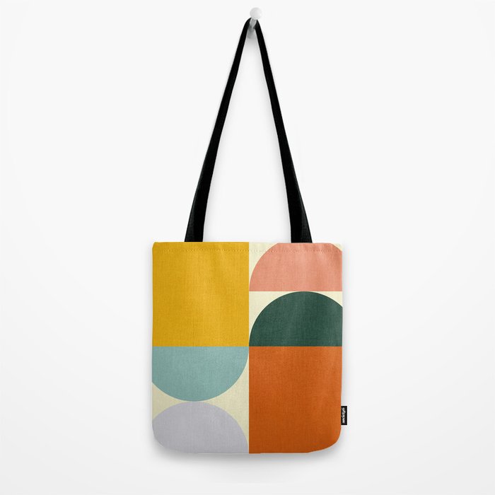 Geometric Abstract Mid Century Modern 4 Tote Bag Gallery Image 2