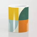 Geometric Abstract Mid Century Modern 4 Coffee Mug Gallery Image 4