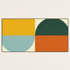 Geometric Abstract Mid Century Modern 4 Desk Mat Gallery Image 3