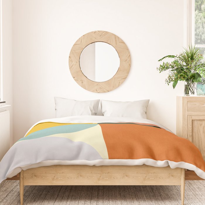 Geometric Abstract Mid Century Modern 4 Duvet Cover Gallery Image 3