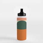 Geometric Abstract Mid Century Modern 4 Water Bottle Gallery Image 2
