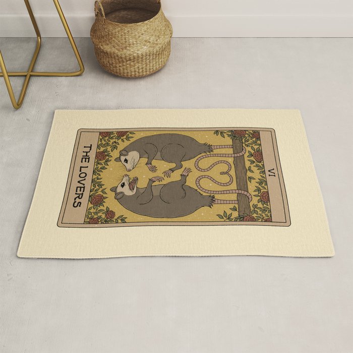 The Lovers - Possum Tarot Rug Gallery Image 1