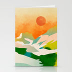 mountains landscape abstract Stationery Card Gallery Image 2