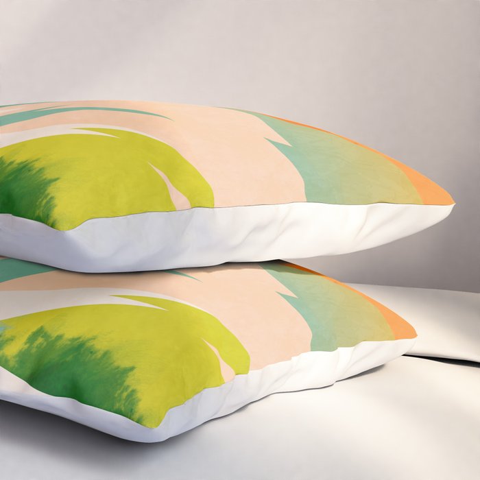 mountains landscape abstract Pillow Sham Gallery Image 3