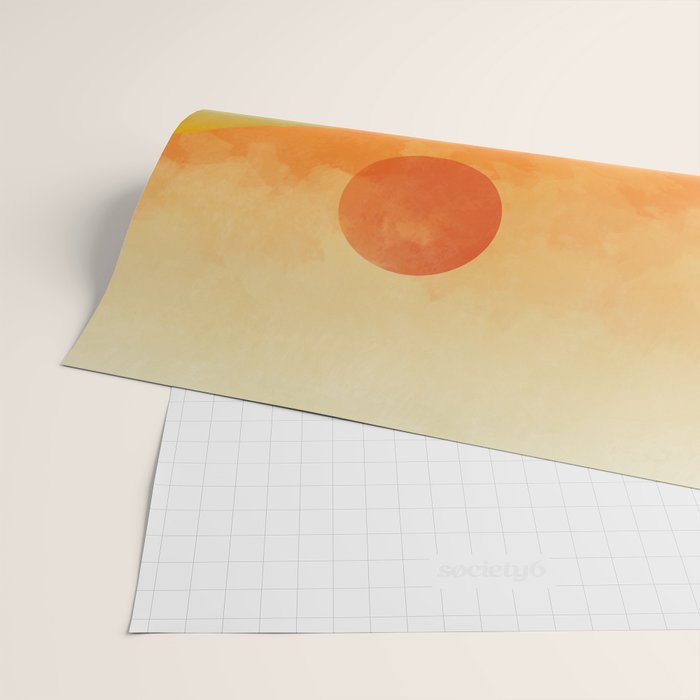 mountains landscape abstract Wrapping Paper Gallery Image 2