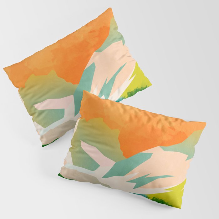 mountains landscape abstract Pillow Sham Gallery Image 1