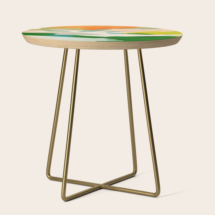 mountains landscape abstract Side Table Gallery Image 1