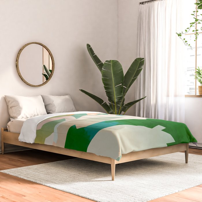 mountains landscape abstract Comforter Gallery Image 2