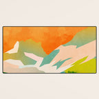 mountains landscape abstract Desk Mat Gallery Image 3