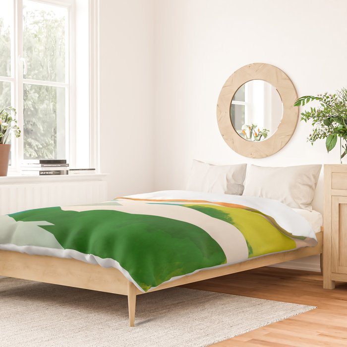 mountains landscape abstract Duvet Cover Gallery Image 2