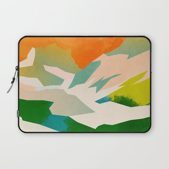 mountains landscape abstract Laptop Sleeve Gallery Image 1