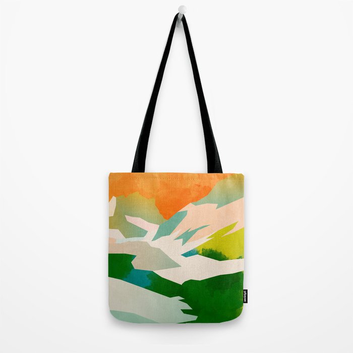 mountains landscape abstract Tote Bag Gallery Image 2