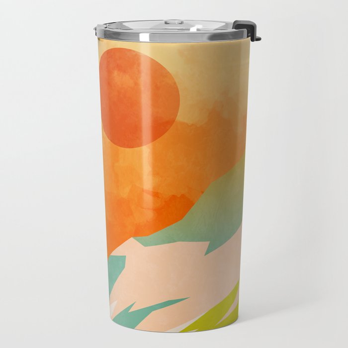 mountains landscape abstract Travel Mug Gallery Image 2
