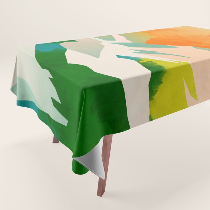 mountains landscape abstract Tablecloth Gallery Image 1