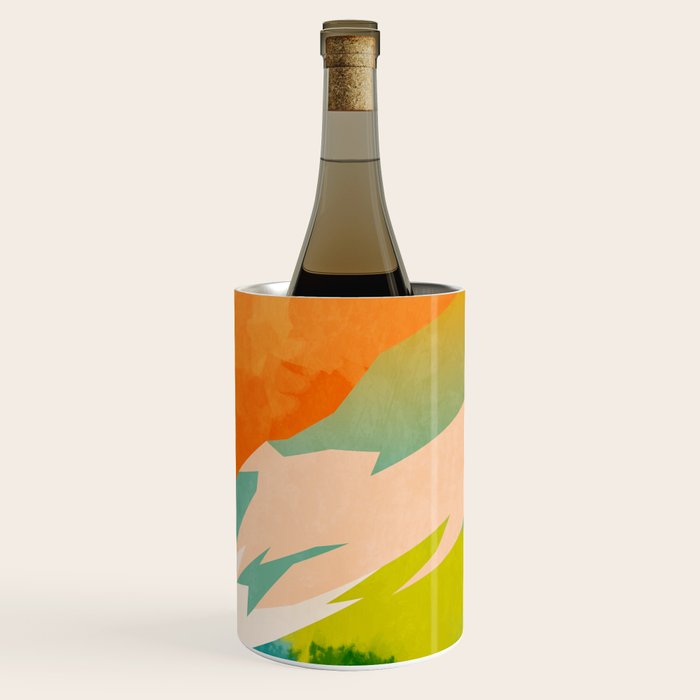 mountains landscape abstract Wine Chiller Gallery Image 3