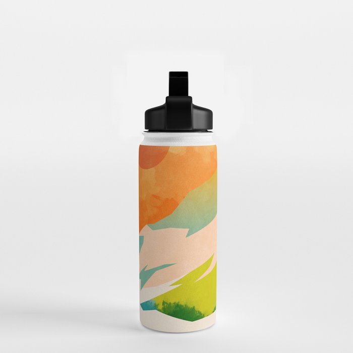 mountains landscape abstract Water Bottle Gallery Image 2