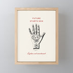 Future Starts Now Mini Art Print Gallery Image 1