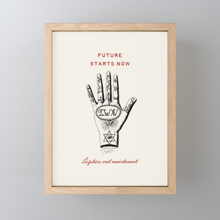 Future Starts Now Mini Art Print Gallery Image 1