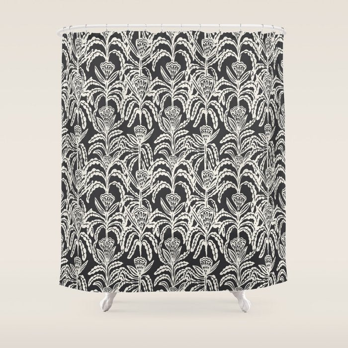 MAISEY NEUTRAL DARK Shower Curtain Gallery Image 1